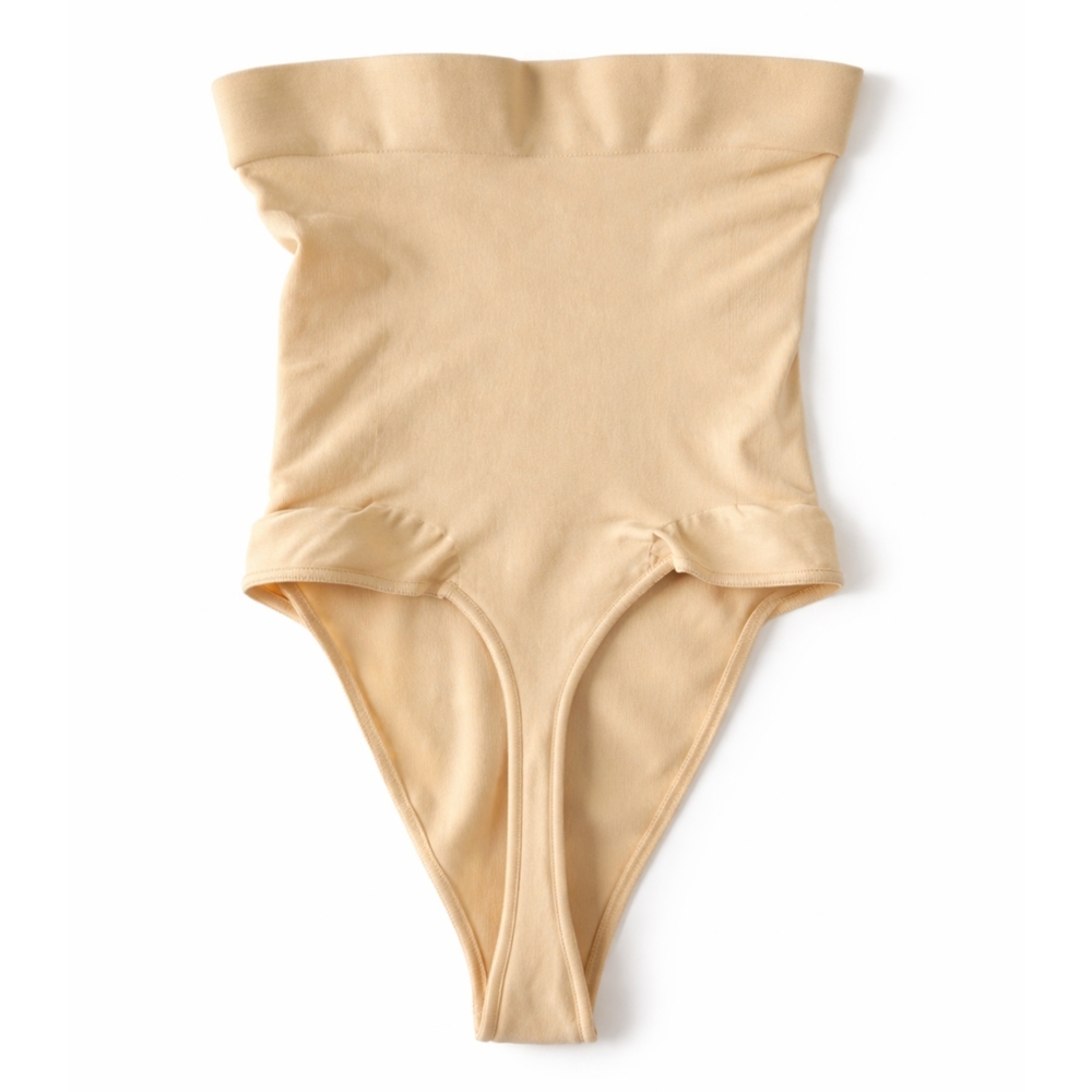 SKIMS | Seamless Sculpt High Waisted Thong - Sand - Picture 3 of 7